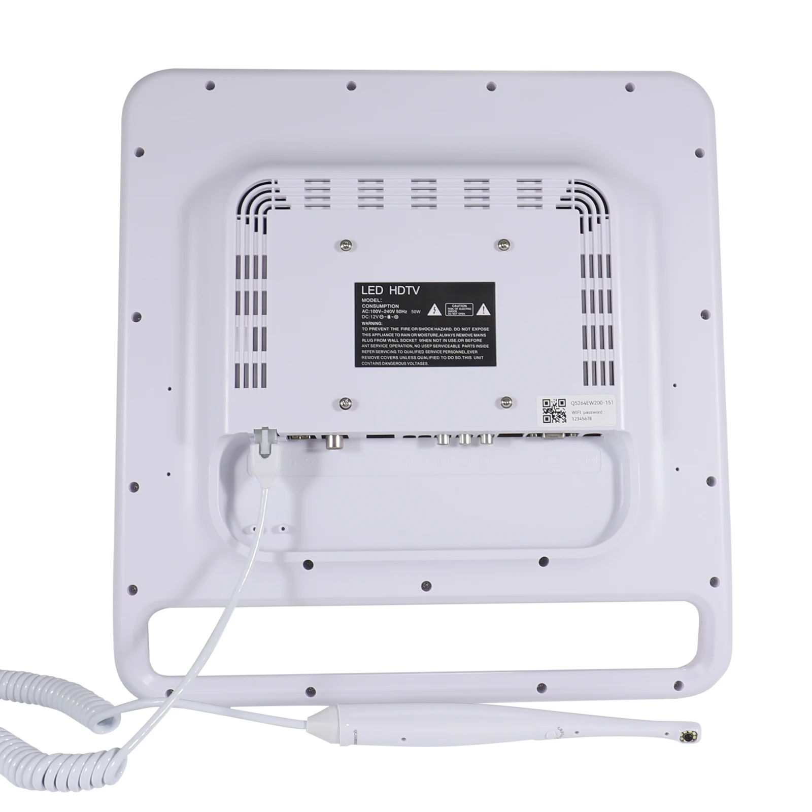 كاميرا لاسلكية واي فاي HD للأسنان داخل الفم 8 عدسة ماكرو LED + شاشة LCD مقاس 17 بوصة جانب الكرسي #2