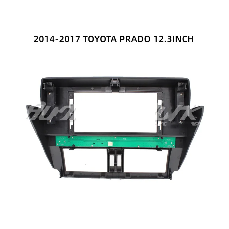 12.3 inch 2 Din Car Audio Frame GPS Navigation Fascia Panel Car DVD Plastic Frame Fascia For Toyota prado