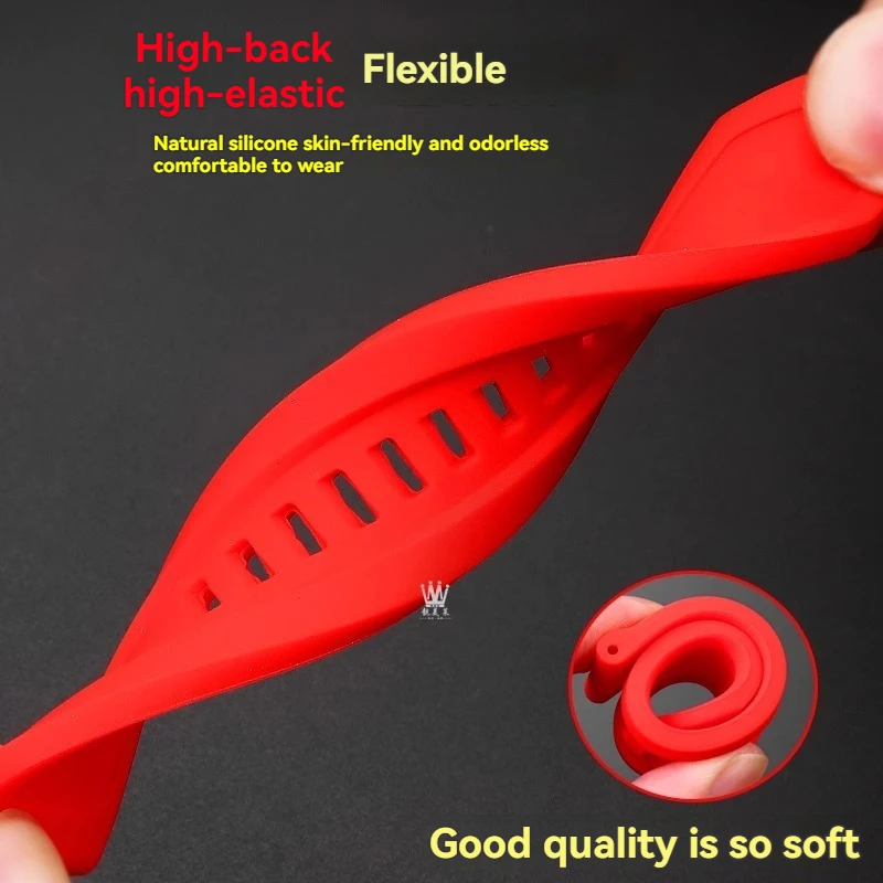 Pulsera de goma de silicona para reloj, 24mm, 26mm, 28mm, para diésel DZ4496 DZ4427 DZ4487 DZ4323 DZ4318 DZ4305, correa de relojes deportivos para hombre