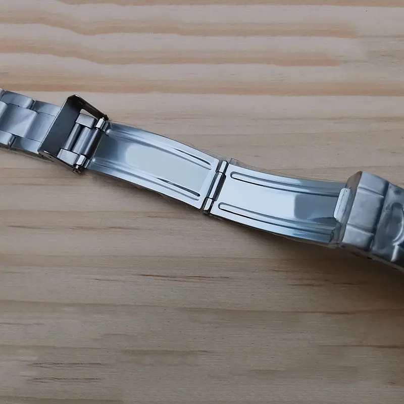 904L الفولاذ المقاوم للصدأ سوار ساعة سلسلة الفرقة ل 40 مللي متر خمر 16610 ، رمز الذيل 93510 ، أجزاء ساعة ما بعد البيع