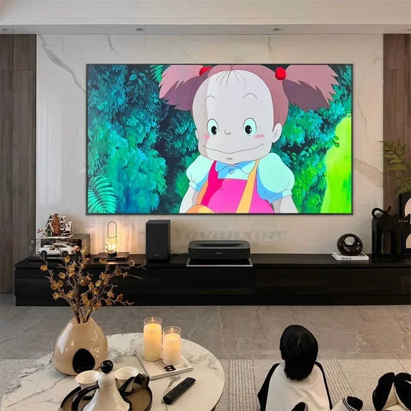 2025 Fresnel 5.0 Pro ALR UST Projection Screen Fixed Frame Ambient Light Rejecting Best for Ultra Short Throw Projector 4K 8K 3D