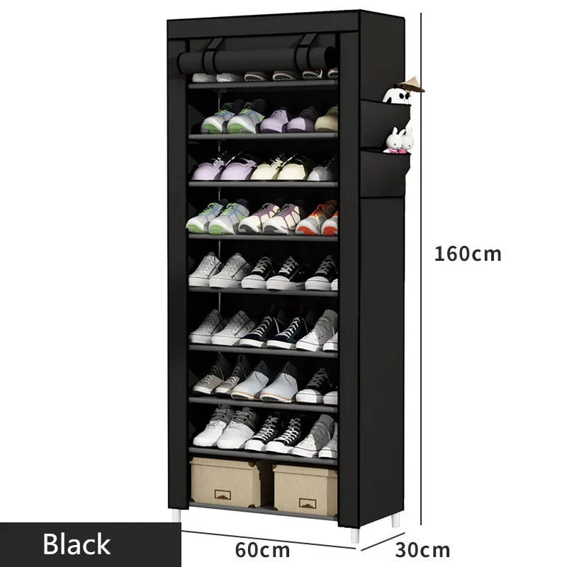 10L Beige Shoe Rack Simple Shoe Cabinet Home Door Multi-Layer Dust-Proof Economical Dormitory Shoe Shelf Storage Shoes Household