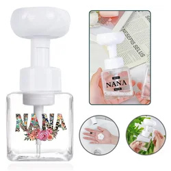 Travel Foam Sub-Bottling Bottle Plastic Foam Bottle Portable Skin Care Dispensing Tool Bathroom Accessorie Nana Letter Pattern