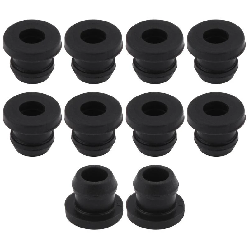 10Pcs Grates Grommet Heat Resistant Grate Pad Stove Grommets Stove Parts Replacement Accessories Black