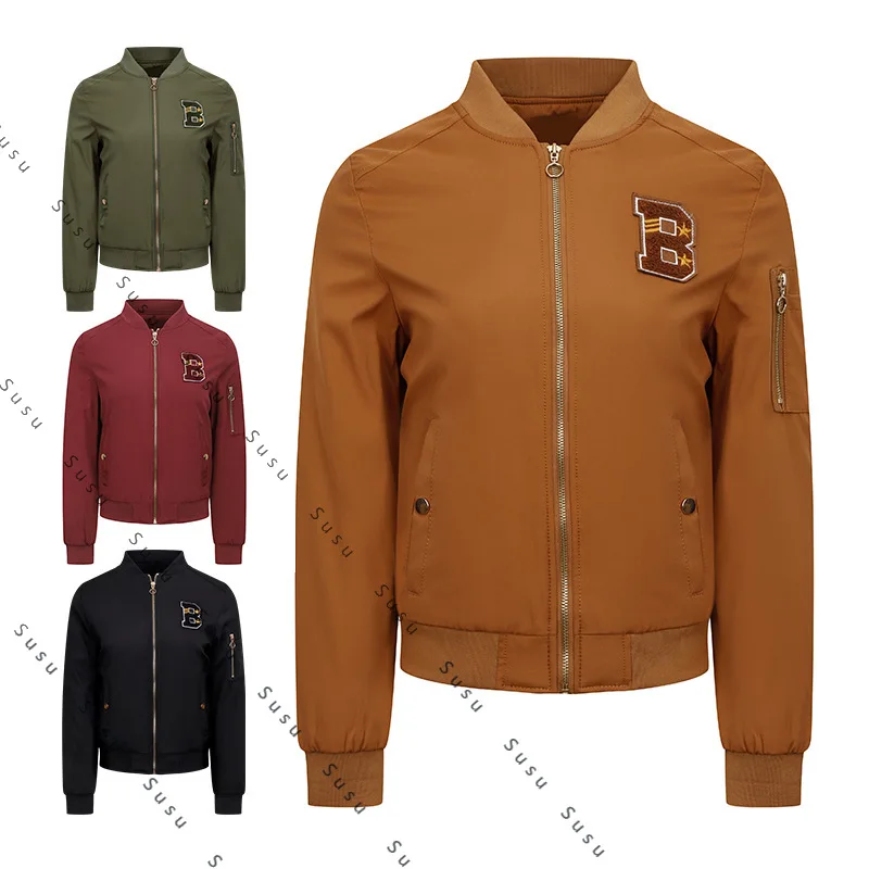 

Новинка 2025, женская летная одежда, осенне-зимняя тонкая хлопковая куртка, женский топ, персонализированная женская повседневная куртка