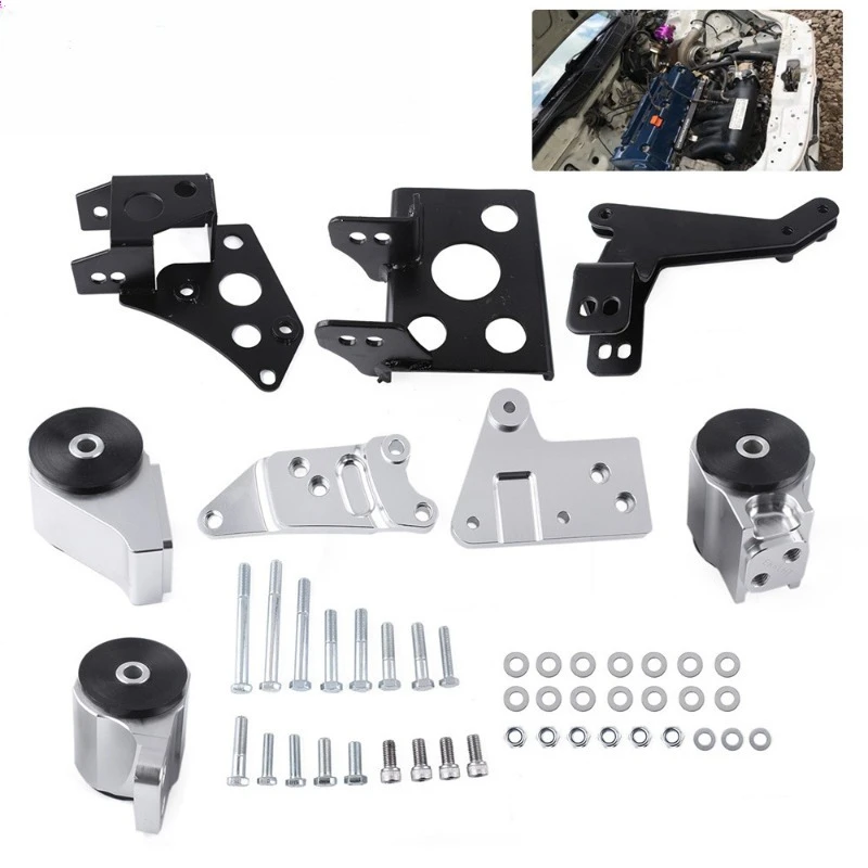 Car modification tripod engine bracket for Civic 96-00EK K20 K24 series K4