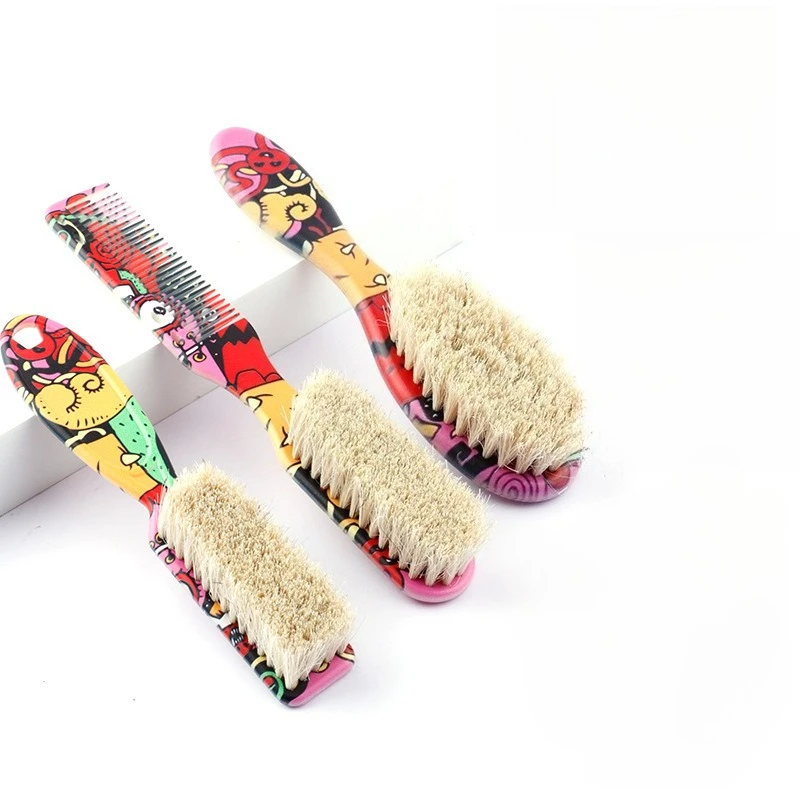 

Новый набор, профессиональная парикмахерская щетка для чистки волос, щетина из конского волоса, щетка для бороды, парикмахерская щетка для шеи, инструменты для удаления сломанных волос