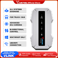 Vdiagtool VLINK Diesel Truck Diagnostic Tool For CAT For Cummins Truck Tools Heavy Duty Truck Scanners For Volvo ECU Coding