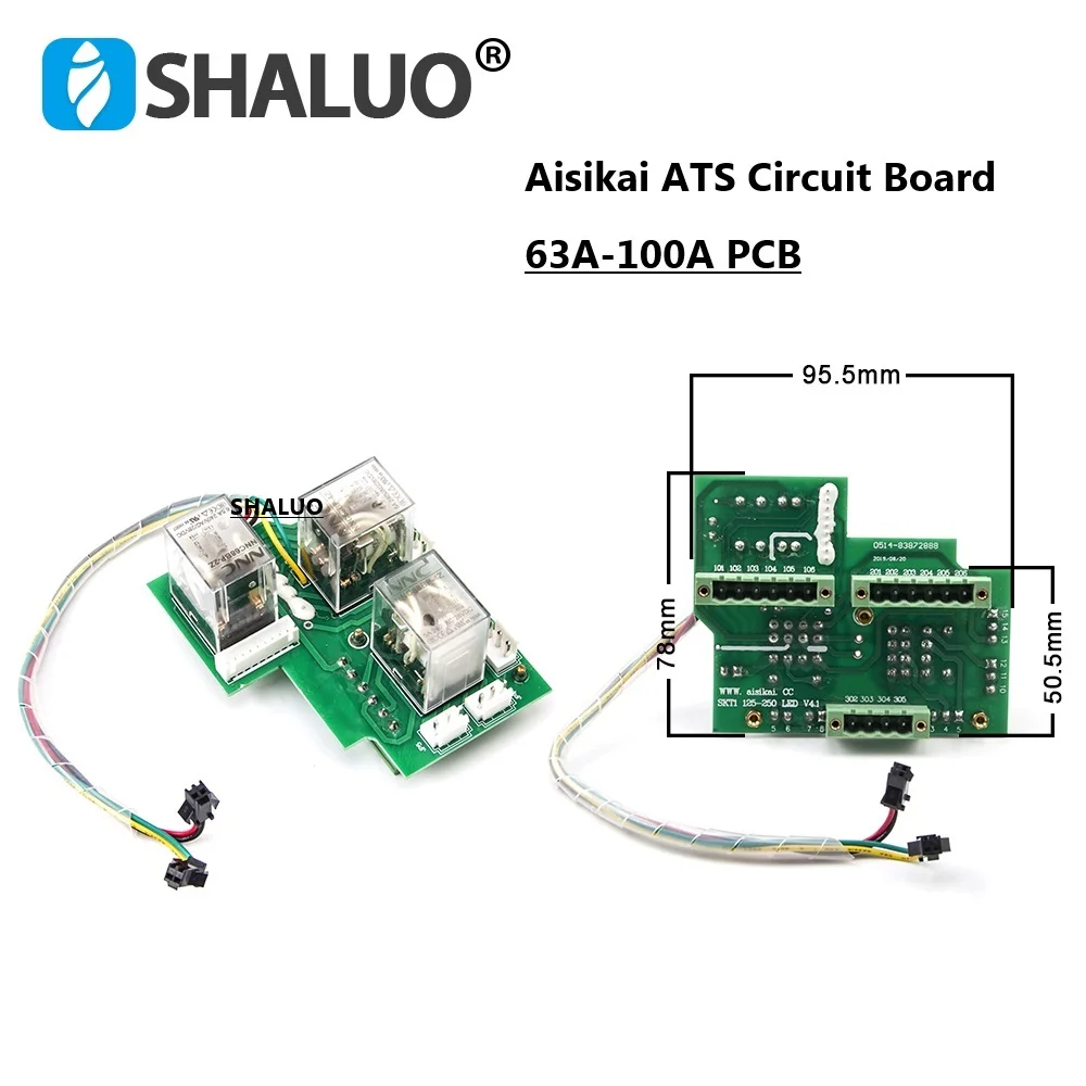 Aisikai ATS 4P PCB Circuit Board Replace Of SKT2 100A SKT1 160A 250A 600A Automatic Transfer Switch Maintenance Control Board