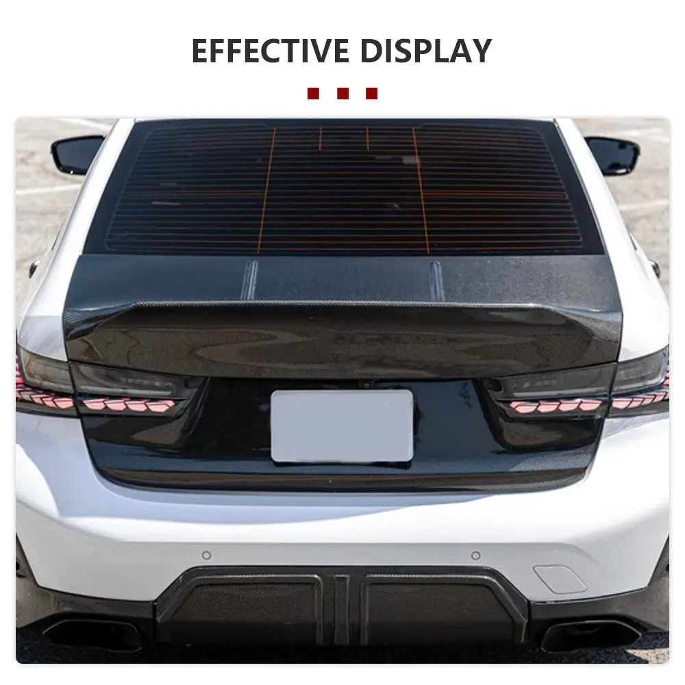 Carbon Fiber Rear Trunk Cover for BMW 3 Series G20 M3 G80 2021-2024 Rear Trunk Lid Cover Cap Replacement Parts