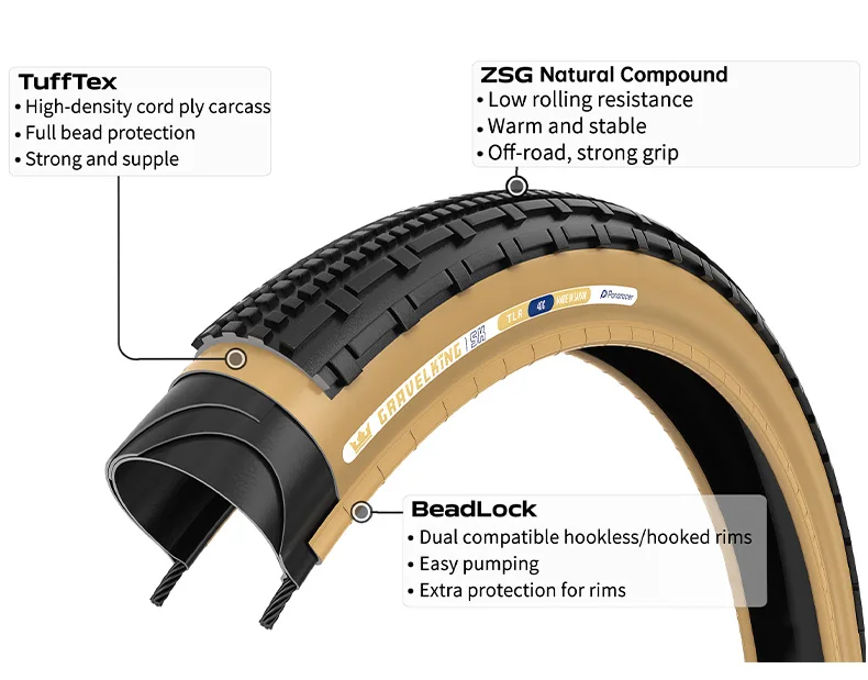 Panaracer 700x40/45C Gravel Road Bike Reifen GravelKing SS KS X1 Offroad-Fahrradreifen Faltbar TLR Tubeless-Reifen 1 Stück – Detail 12