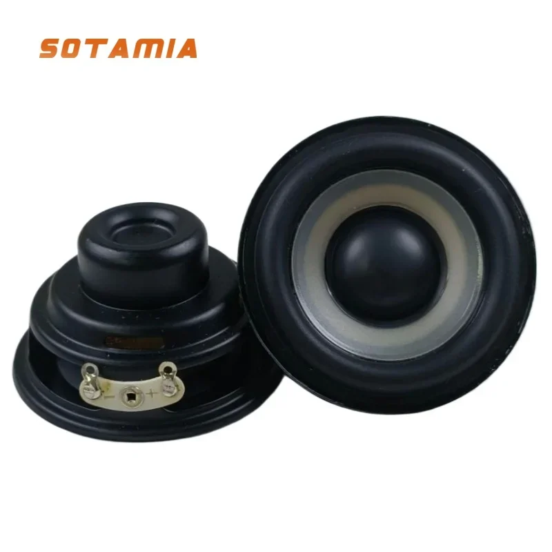 SOTAMIA 2 Stuks 2 Inch Full Range Luidspreker 52mm 4 Ohm 8W Audio Waterdichte HIFI Luidspreker Wit wastafel Altavoz voor Bluetooth Speaker
