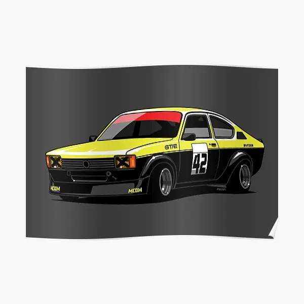 Blitz Kadett C Sporting Coupe Gs E Black  Poster Art Picture Modern Home Room Print Vintage Mural Painting Funny Wall No Frame