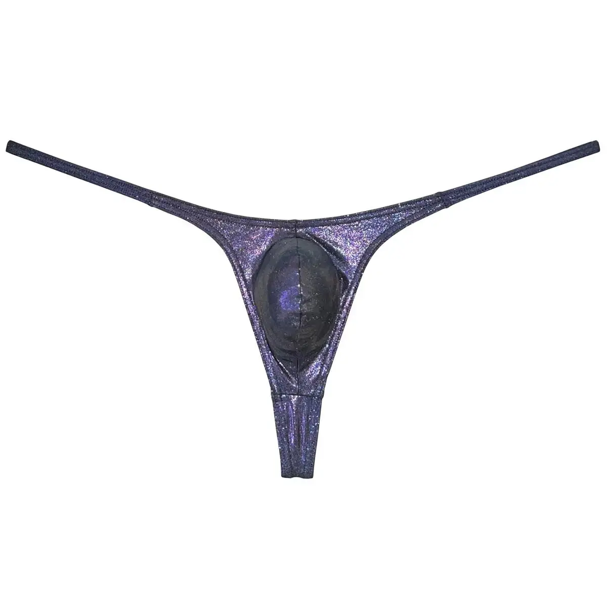 ملابس داخلية رجالية لامعة منخفضة الارتفاع من سلسلة Tangas ملابس داخلية بكيني للرجال سراويل داخلية رفيعة للغاية على شكل حرف g حزام رياضي برازيلي #4