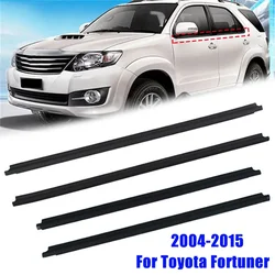 4pcs Car Door Window Glass Waterproof Sealing Strip for Toyota Fortuner 2004-2015