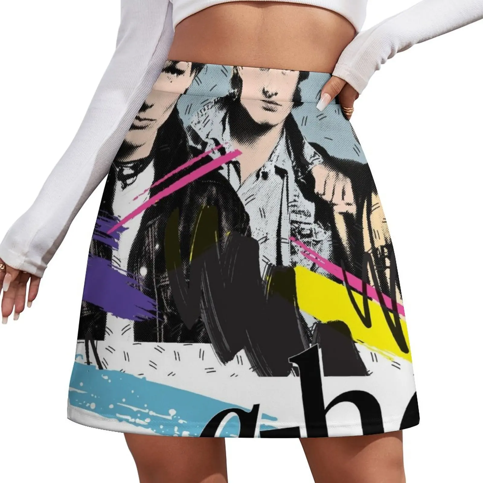 

Original Vintage Styled 80s A-Ha Design Mini Skirt Clothes for summer dresses for prom korean style