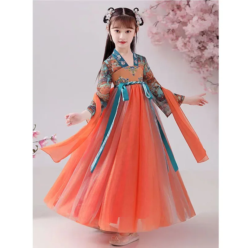 

2025 Halloween Chinese Hanfu Girls' Dress