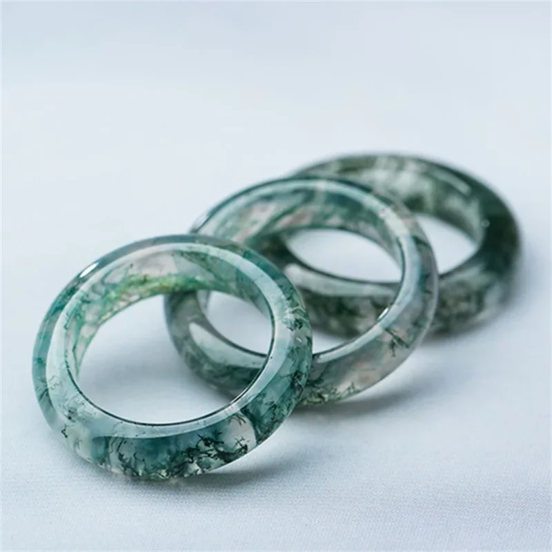 Jia Le/Hand Carved/ Floating Flower Agate Ring Accessories Men Women Couple Fine Jewelry Banquet Party Family Friends Gift