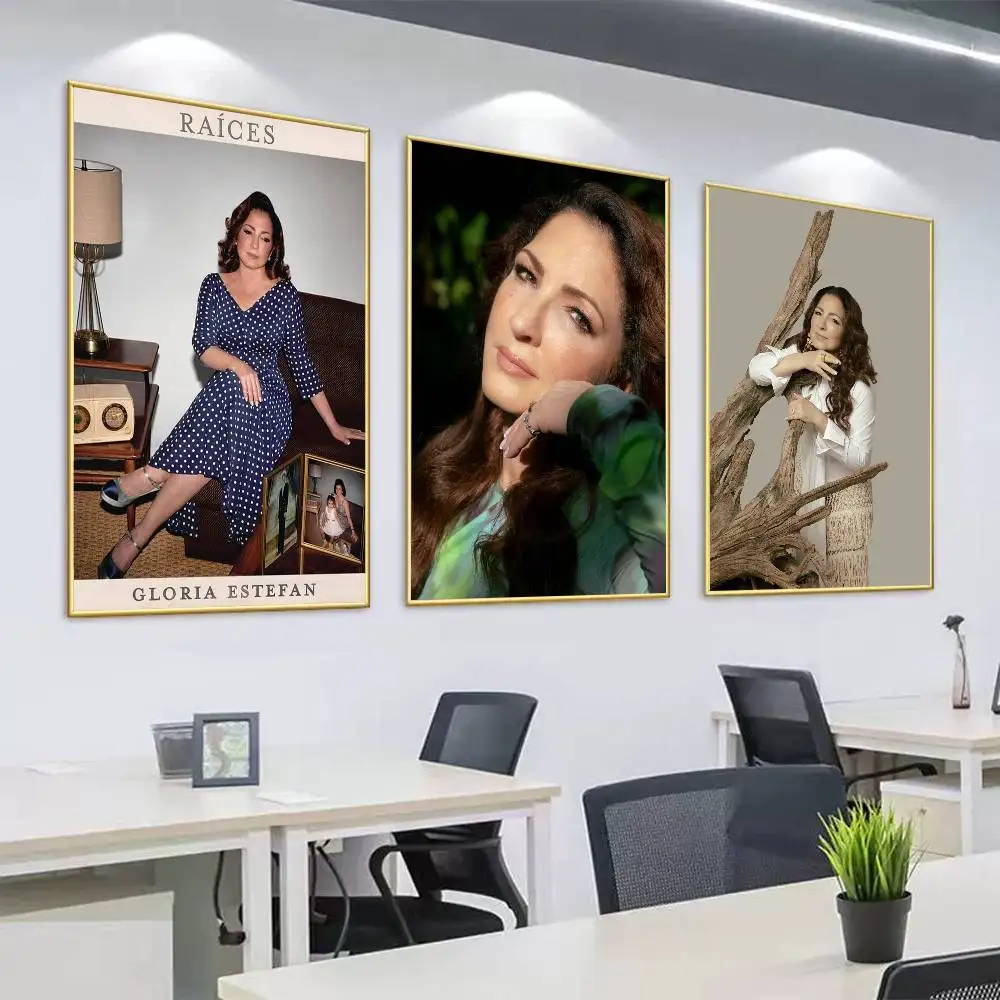 Póster de la cantante Gloria Estefan Raices, decoración sorpresa para el hogar, imagen artística de pared para decoración de sala de estar y estudio