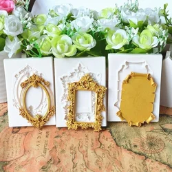 3D Mini Photo Frame Silicone Fondant Mold Baking Cake Decoration Tool Photo Frame Chocolate Candy Mold Cake Kitchen Accessories