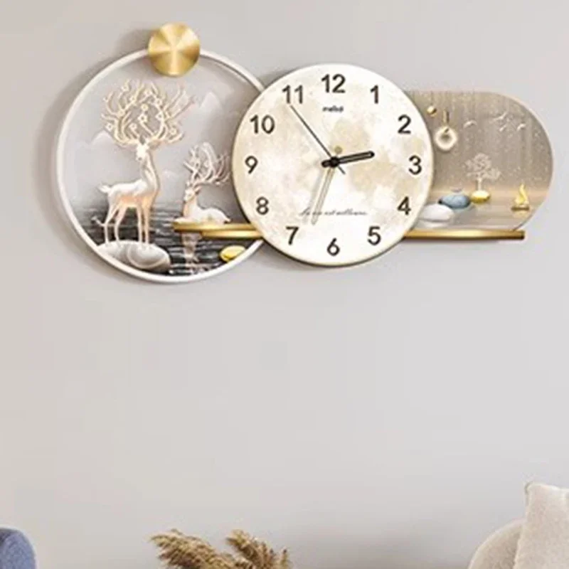 Digital Luxury Wall Clocks Living Room Art Mural Bedrooms Wall Watch Creative Design Silent Nordic Horloge Ornaments Home Decor
