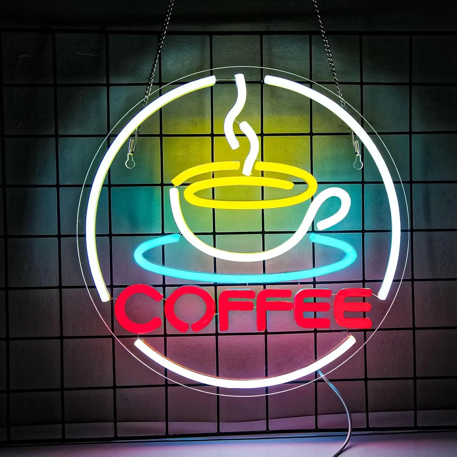 

Неоновая вывеска для кофейни, светодиодная вывеска для кафе, ресторанов, кухни, декор для вечеринок, вывески для бизнеса, подарки, ночник