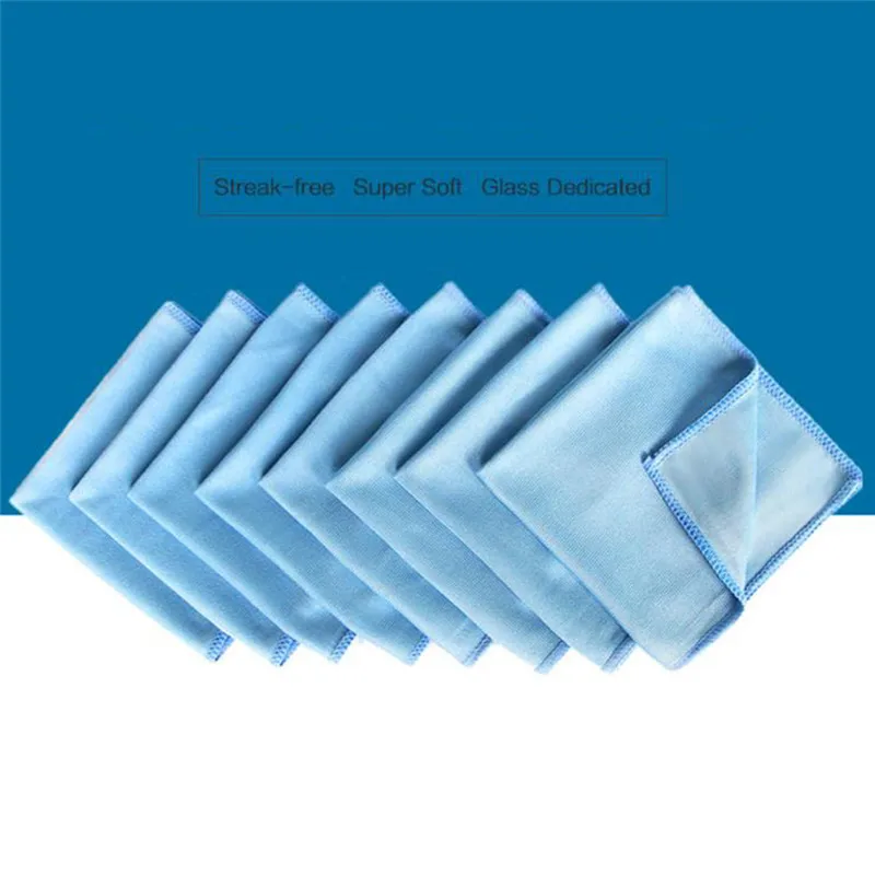 1Pc 30cm Car Microfiber Glass Towel Car Cleaning Microfiber Glass Towel Cloth Towels Wash Window Polishing Absorbent