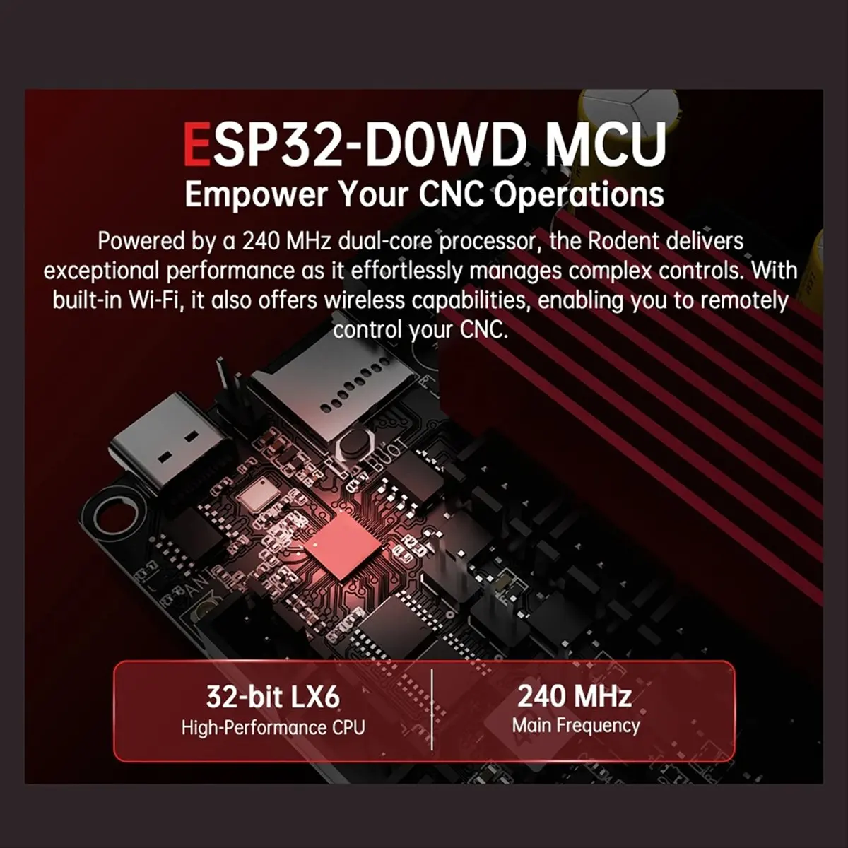 placa-base-para-roedores-esp32-d0wd-integrada-mcu-tmc2160-compatible-con-wifi-pwm-rs485-para-motores-paso-a-paso-fluidnc-nema23