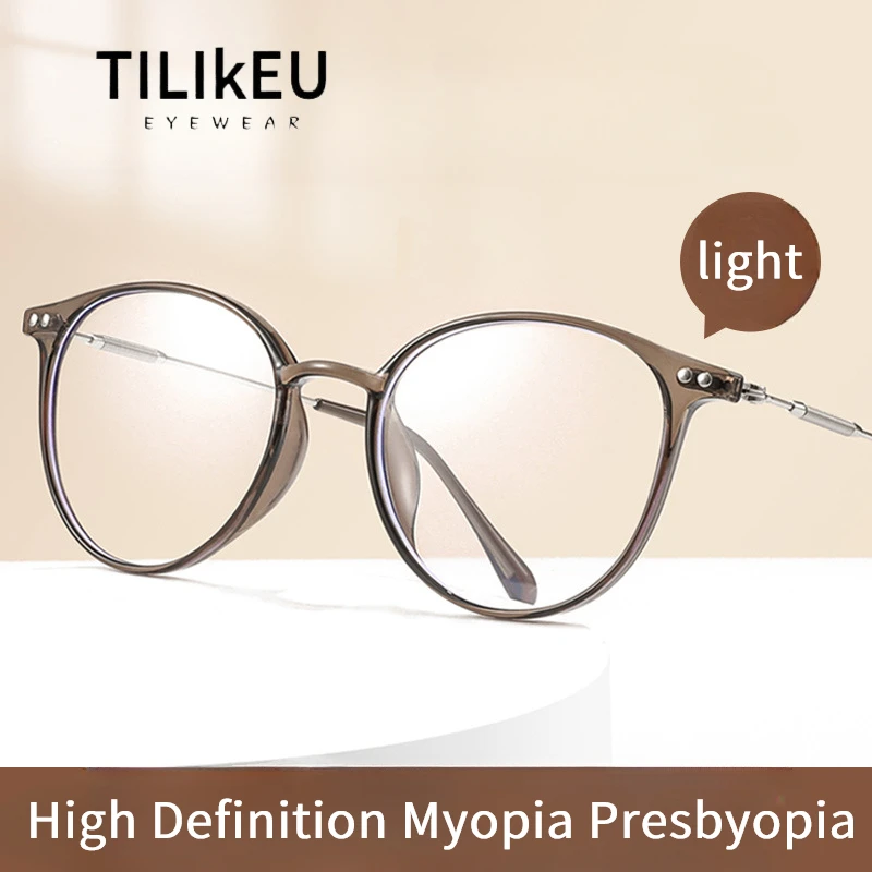 

New Fashion Anti-blue Ray Presbyopia Glasses HD Myopia Reading Glasses Exquisite Middle-aged Elderly Blue Light Blocking Eyewear