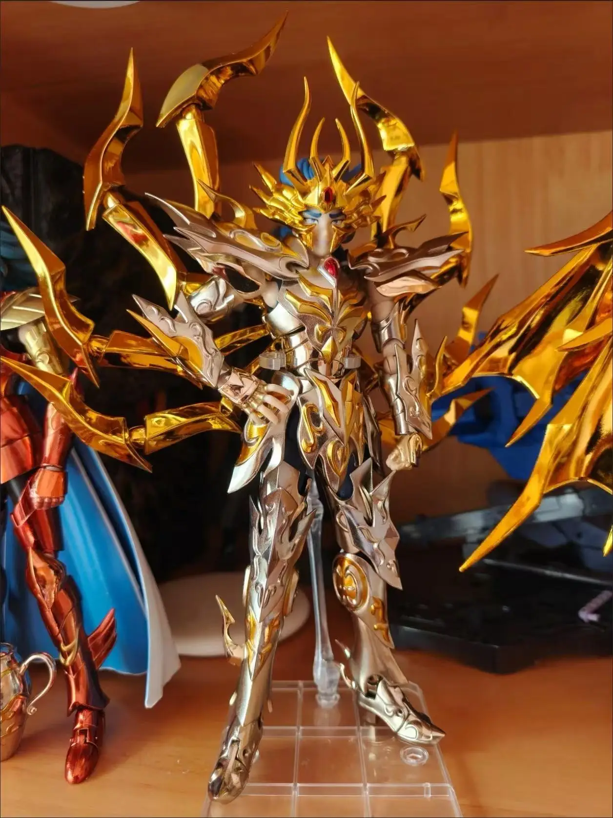 

Saint Seiya GT Model Myth Cloth EX Action Figure Sagittarius Aiolos Milo Camus Gemini Cancer Soul of God Knights of the Zodiac