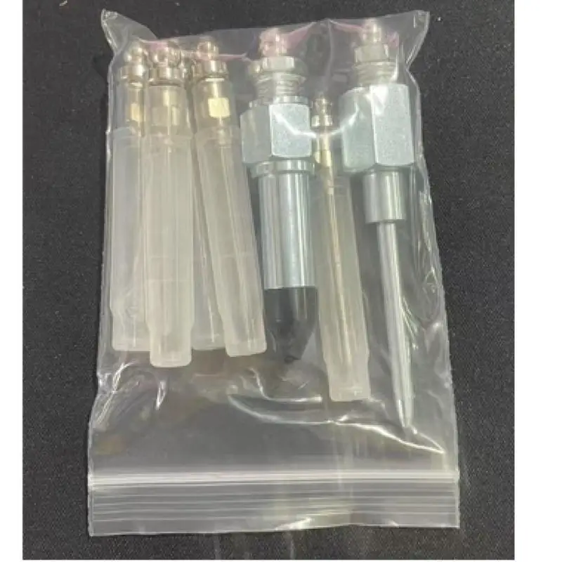 7 шт., набор игольчатых аксессуаров для стального смазочного пистолета, инструмент для ремонта сопла дозатора смазки высокого давления