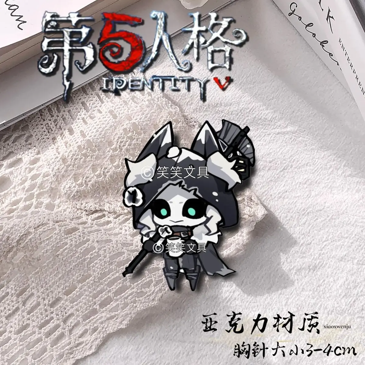 6 Stück Joseph Des aulniers Abzeichen Stifte Anime Identität antike Brosche Cosplay Acryl Schult asche Anhänger Kleidung Zubehör Geschenk