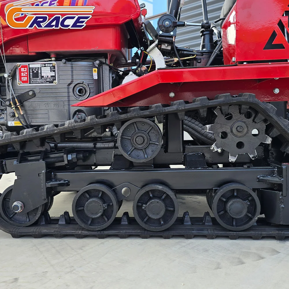 Hot Sale New 120HP Crawler Tractor For Sale Hydraulic Excavation Equipment With Dozer Blade Rotary Tiller