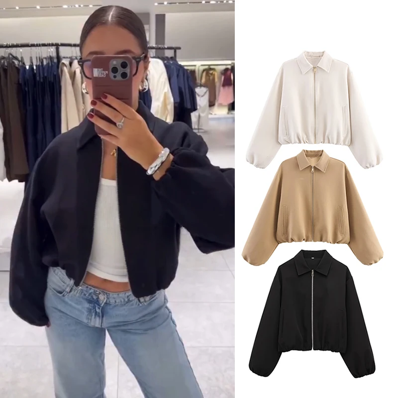 

Women's Autumn Jackets 2025 New Coats Fashion Long Sleeve Warm Young Women's Jackets Autumn Chic Street Travel Outerwear