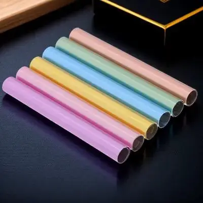 

6Pcs Lightproof Nail Pen Caps Zinc Alloy Metal Manicure Brush Covers Protective Pen Extender Accessories Nail Brush Cover