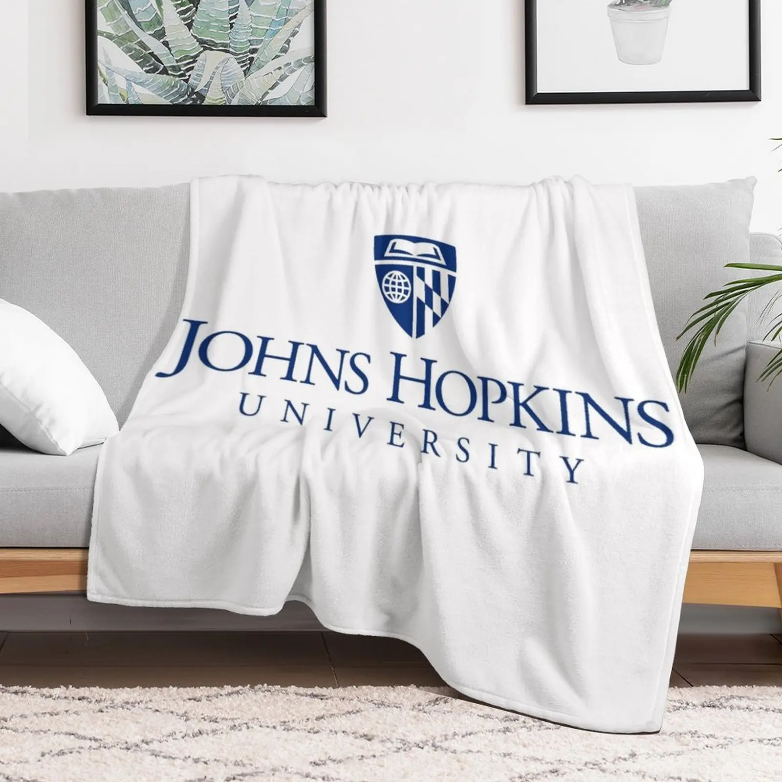 johns hopkins university Throw Blanket Thins Warm Stuffeds Beautifuls Blankets