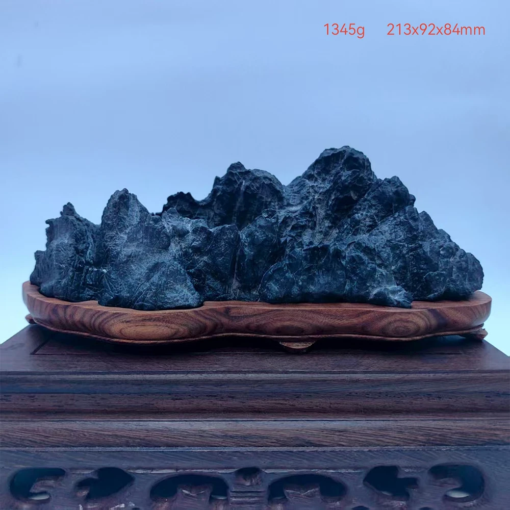 1PC Natural Stone Home Decorations Reiki Rock Collect Black Mountains Office Decoration Minerals Piedras Decorativas Rough Stone