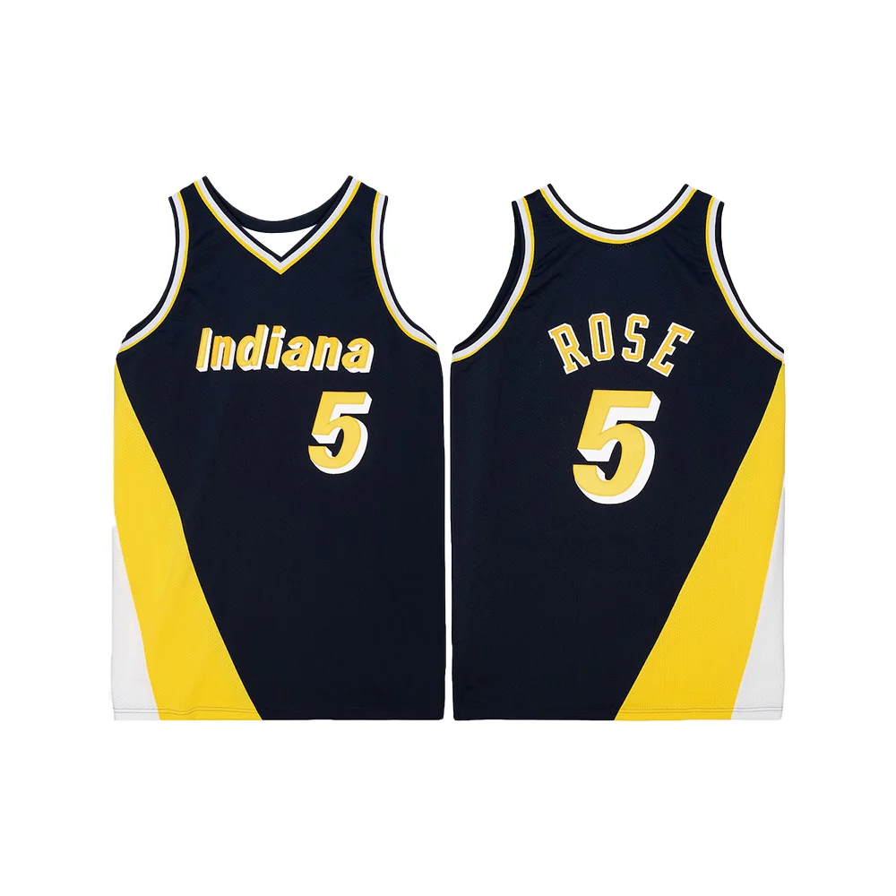 American Men's Basketball Jersey Retro Classic Jersey 96 Version Indiana No. 13 Mark Jackson Pacers Navy Classics Player Jersey