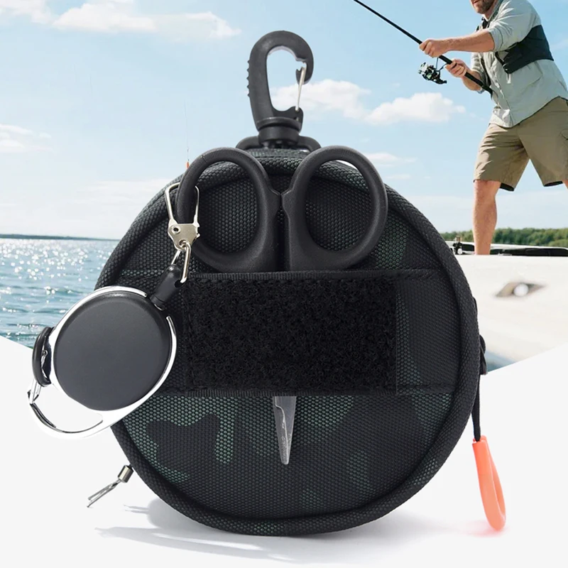 Angelschnur-Aufbewahrungstasche, taktische Molle-Tasche mit Köder, Zangenhalter, Geldbörse, Kartenschlüssel, kleine Packung, Wandern, Jagd, Camping, Münzgeldbörse