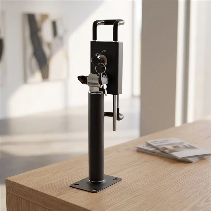 NEW HOT In Stock-Desktop Tablet Kiosk Stand Holder Security Mount With Key And Heavy Duty Countertop POS Display Supp