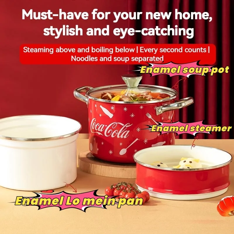 coca-cola-grande-capacite-marmite-multifonction-marmite-a-soupe-en-email-a-double-anse-cuiseur-vapeur-passoire-a-nouilles-gadget-de-cuisine-essentiel