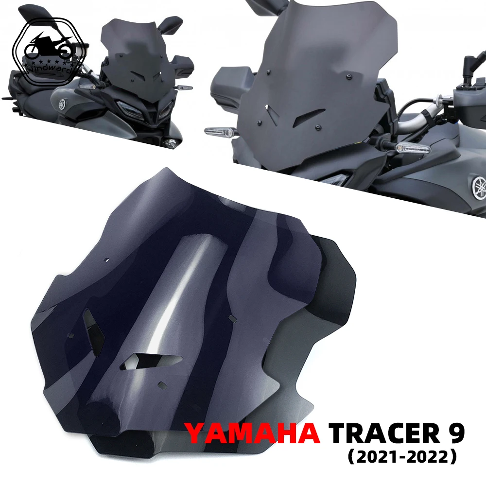 Parabrisas deportivo para motocicleta, accesorio para YAMAHA TRACER 9 TRACER GT9 2021 2022 MT-09 21-22, doble burbuja