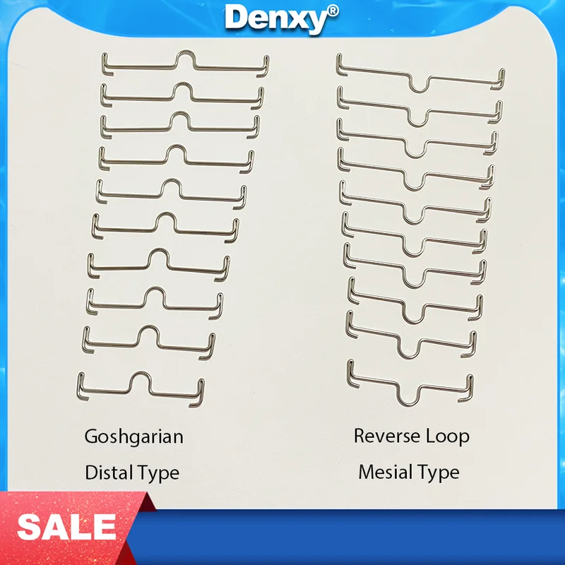 Denxy High Quality Dental Orthodontic Palatal Arch Bar on the molar band with lingual sheath Palatal Bars transpalatal Arch Bars