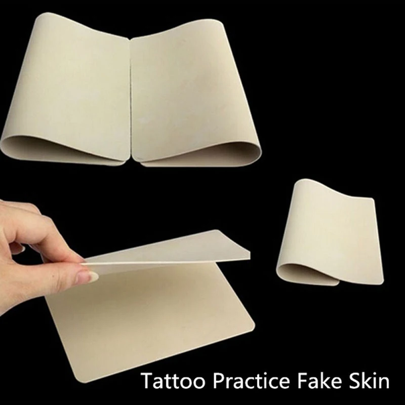 1pcs Tattoo Blank Practice Skin Eyebrow Gragon Pattern Paint Mixer Makeup Double Sized Synthetic Leather Tattoo Accessories