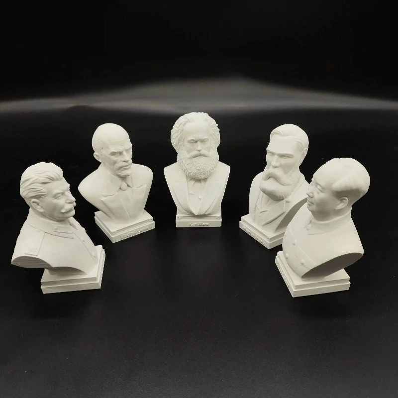 10cm Chairman Marx, Lenin, Stalin and Engels Decorative Statue 3D Printed Figurines DIY Coloring Minitures Decoration Crafts