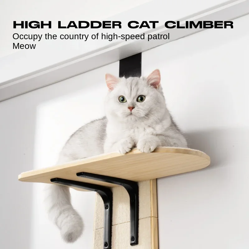 Cat Climbing Rack Grab Board Integrated Rack Wall Wall Hanging Jump Door Hanging Cat Supplies Cat Toy