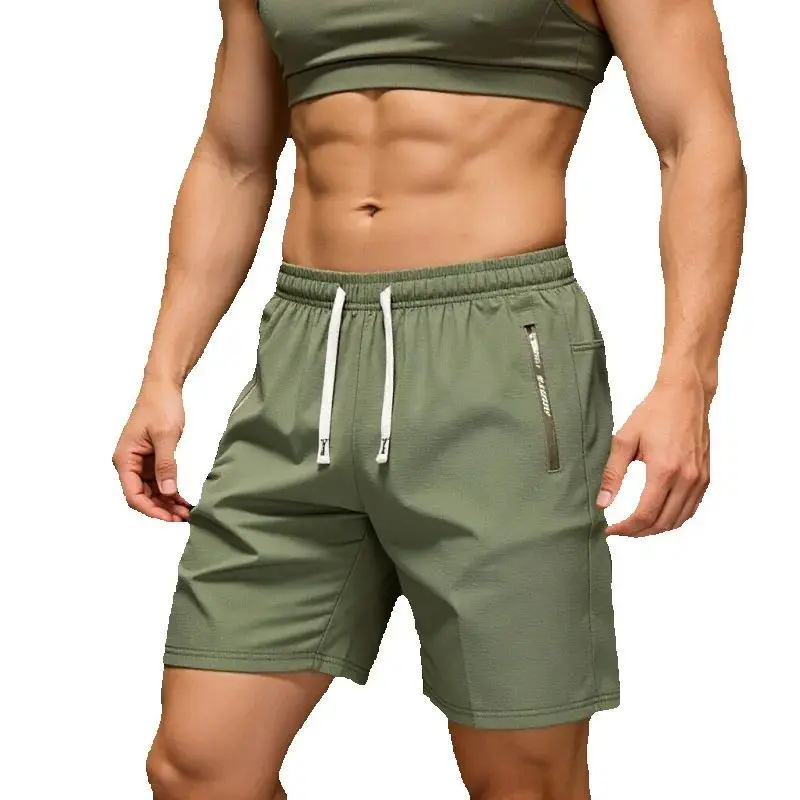 

Men's Quick Dry Shorts, Loose Elastic Waist, Zipper Pockets, for Gym Running Hiking Travel, Summer Casual Fashion Men's Bottoms