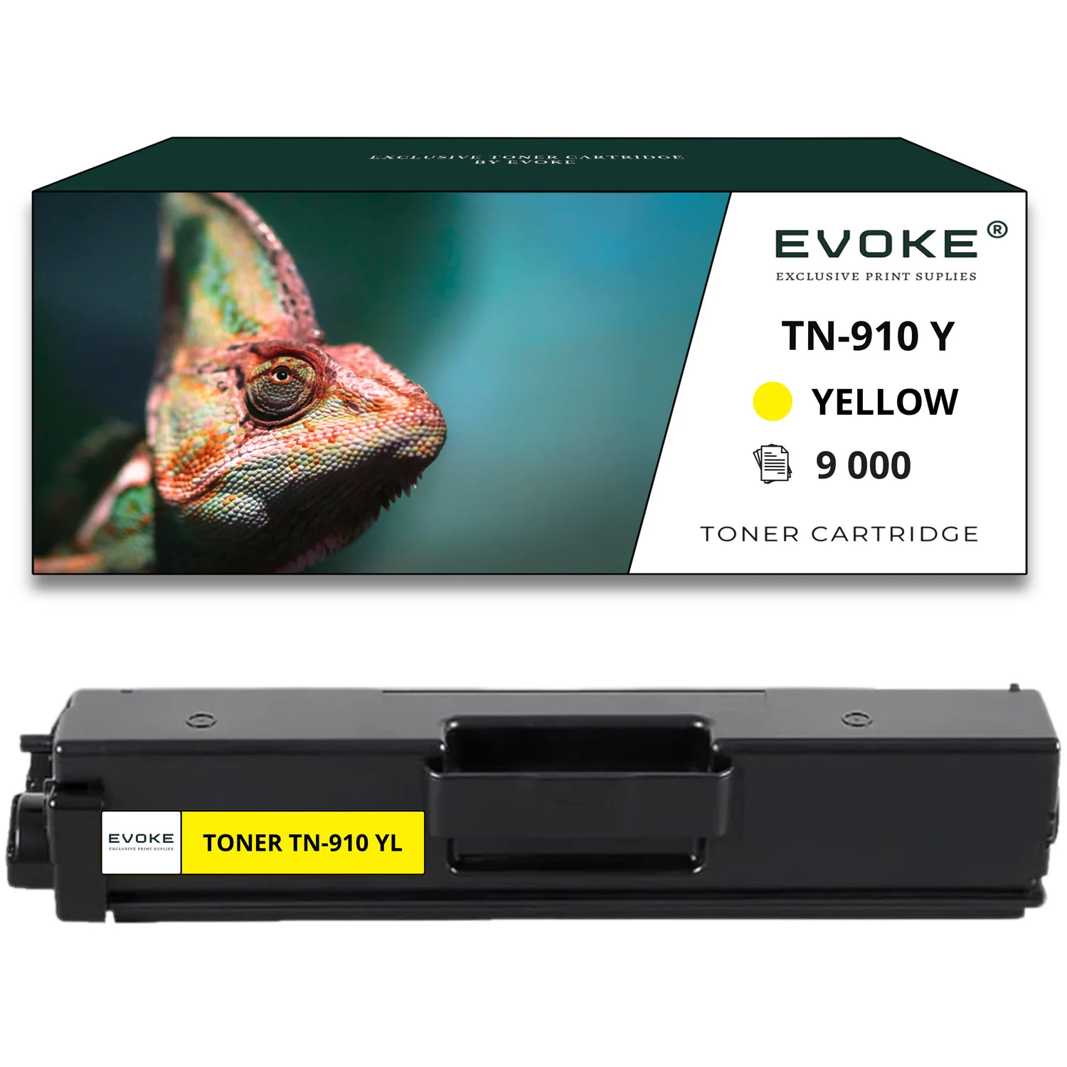 Evoke Compatibele Toner voor Brother Tn-910Y Tn910Y Tn-910 Tn910 Geel 9000 Pagina's Hl-L9310Cdw Hl-L9310Cdwt Mfc-L9570Cdw Mfc-L9570Cdwt