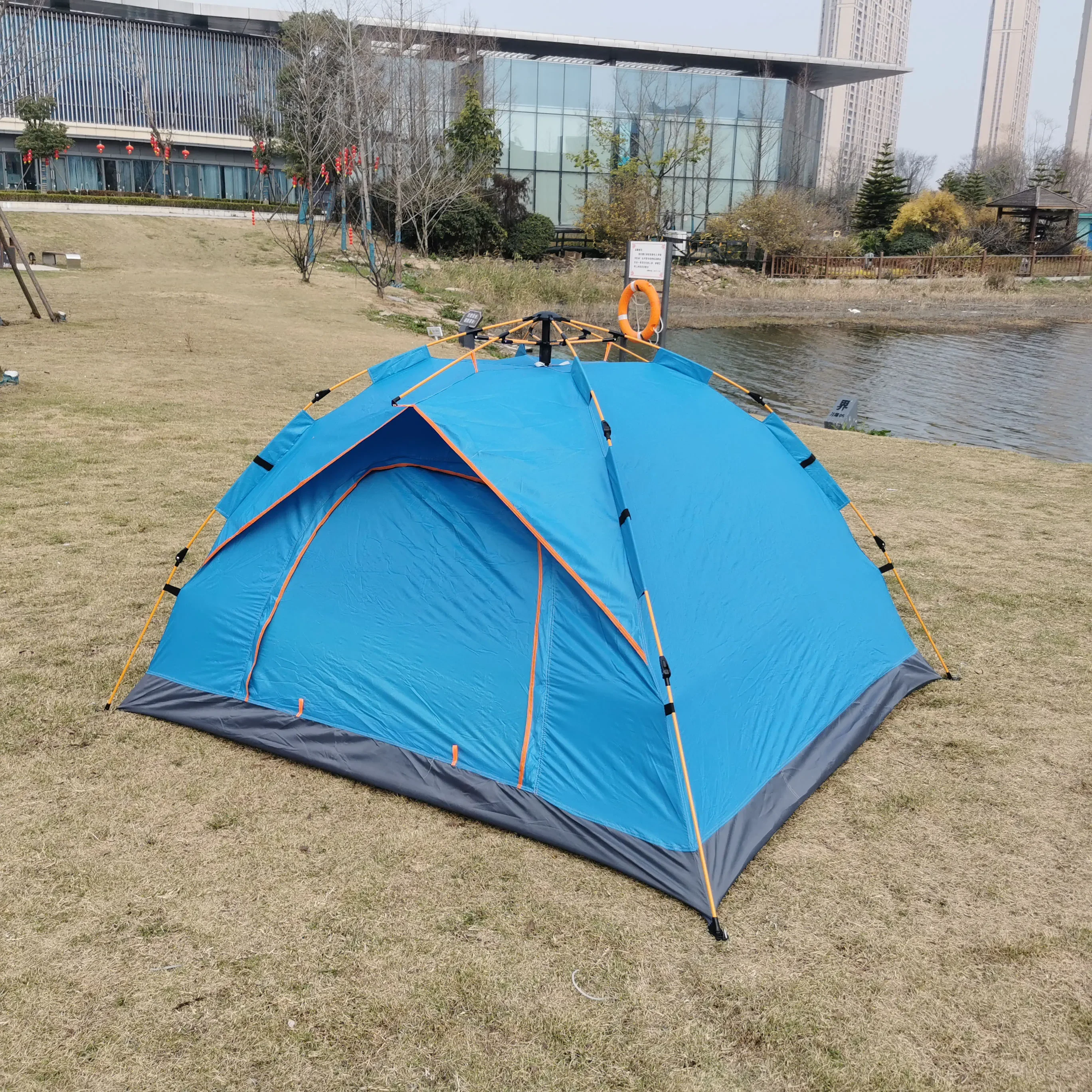 Super Low Price Factory OEM Portable Automatic Pop-Up Outdoor Camping Tent 190T polyester Waterproof auto tent