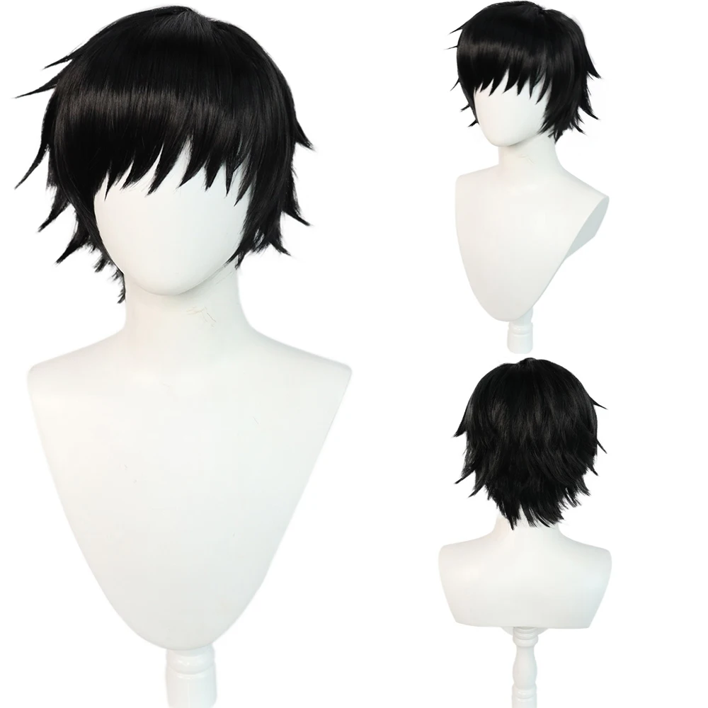 

Jujutsu Kaisen Toji Fushiguro Cosplay Wig Short Black Wig for Halloween Comic Con Role Play Anime Heat Resistant Synthetic Hair